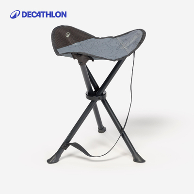 迪卡侬露营便携三脚凳 - 灰色 ODCF