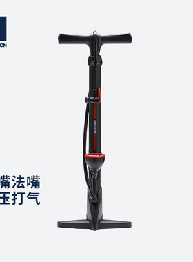 迪卡侬自行车落地高压打气筒气泵法美嘴篮球家用电瓶车装备OVB2