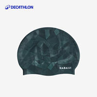 Decathlon Women's long hair, oversized silicone, headless, high appearance level, waterproof large head circumference, professional training swimming cap WWA4 thumbnail 4