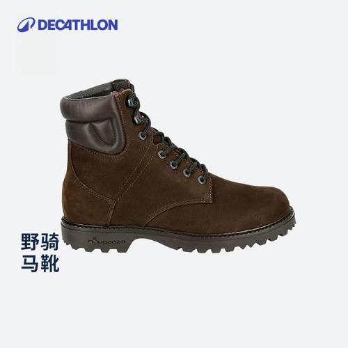 迪卡侬马靴马丁靴男女真皮户外