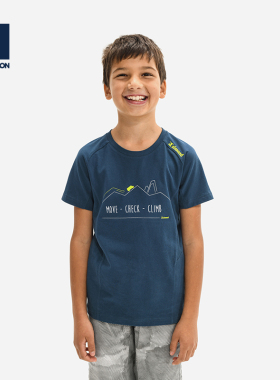 迪卡侬官方旗舰店运动T恤儿童新春短袖上衣男运动短袖背心女OVC1