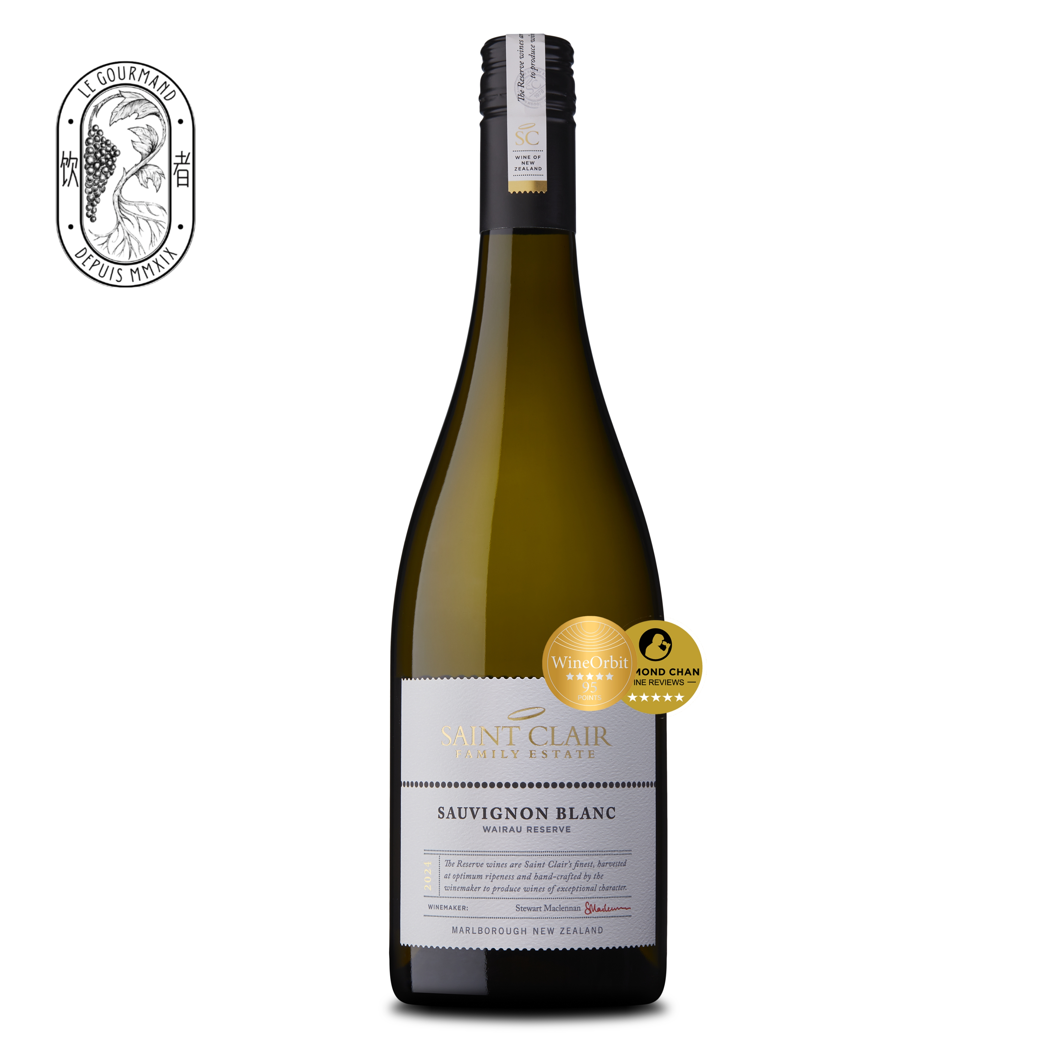 新西兰名庄Saint Clair 高分金奖长相思Wairau Reserve