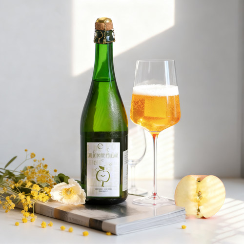 苹果汁有机无醇起泡果汁法国进