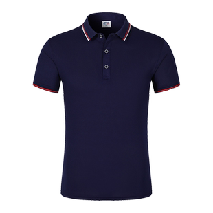 工作服男夏季POLO衫翻领短袖t恤定制印logo汽修4s店上衣员工厂服