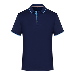 夏季速干冰丝t恤定制文化广告POLO衫男女短袖工作服订制印字logo