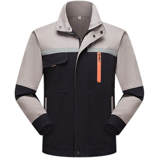 纯棉工作服套装男电焊工装秋冬季加厚防烫耐磨全棉工厂劳保服定制