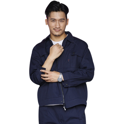 高端春秋季全棉工作服套装男定制