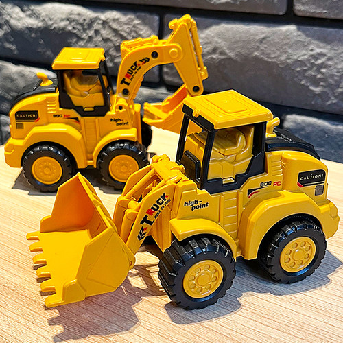儿童按压挖掘机工程车玩具