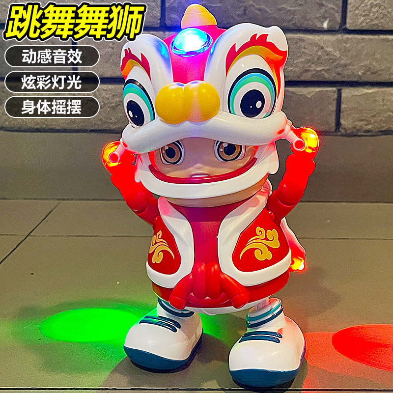 婴幼儿舞狮男女孩玩具抬头练习