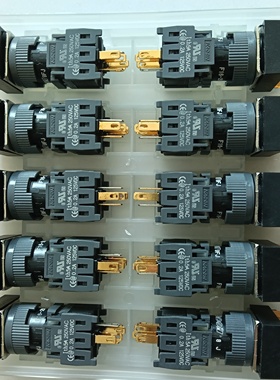 全新原装凯昆黄色长方形自复位带灯按钮F16-291Y 24VDC