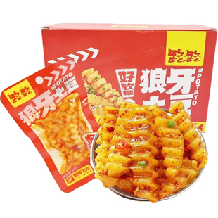 路路狼牙土豆盒装 蔬菜干香辣孜然味休闲零食即食土豆条解馋小吃