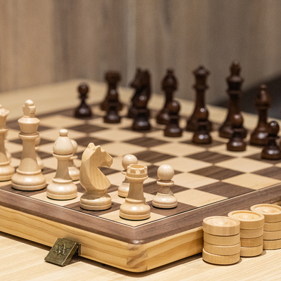 实木国际象棋高档折叠便携