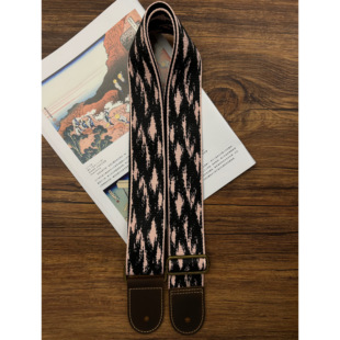 【原创】Loudspeaker粉雾 意大利皮革工艺小众艺术感吉他背带