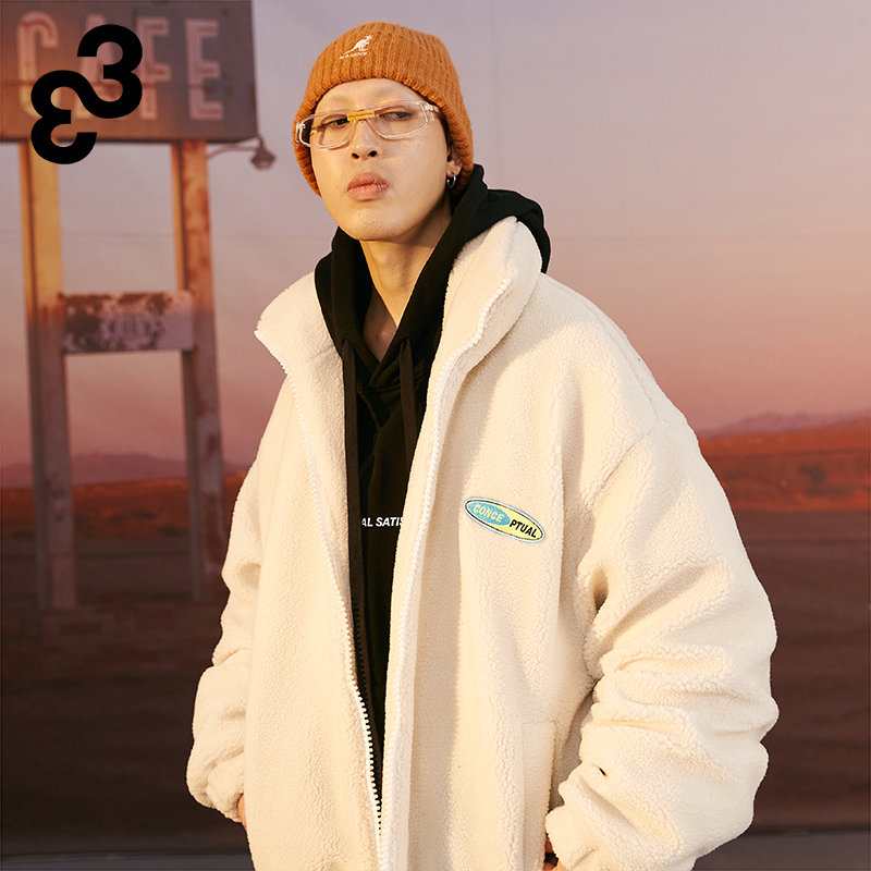 33潮牌羽绒服秋冬保暖立领羊羔绒外套潮流百搭羽绒服S54402076