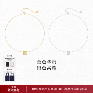 OOAK列维斯蕾丝系列蕾丝环项链原创百搭蕾丝锆石小吊坠金边项链