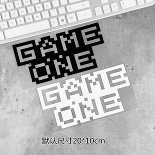 GAMEONE汽车个性 饰贴防水防晒玻璃后窗贴95 贴纸创意游戏电动车装