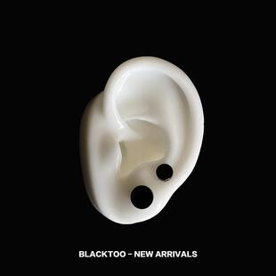 BlackToo/黑色圆饼耳钉 复古简约钢制耳钉耳洞情侣高级感耳饰