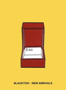 BlackToo/红色退出键Esc 创意趣味胸针 包包帽子衣领徽章配饰