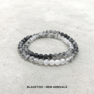 BlackToo/你这么好看，不能戴的太普通。烟熏晶水晶黑玛瑙手链