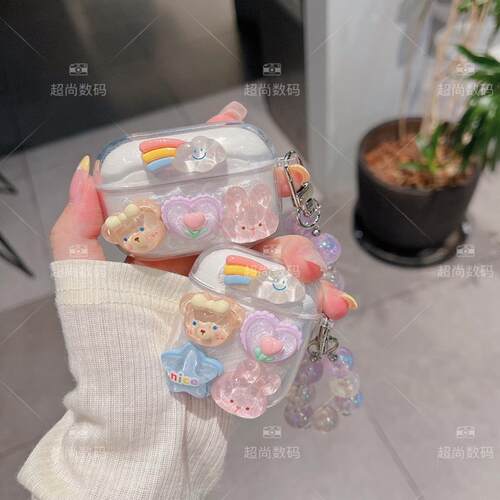 适用荣耀硅胶软壳卡通公仔耳机壳