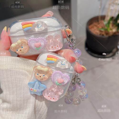 适用oppo硅胶软壳卡通公仔耳机壳