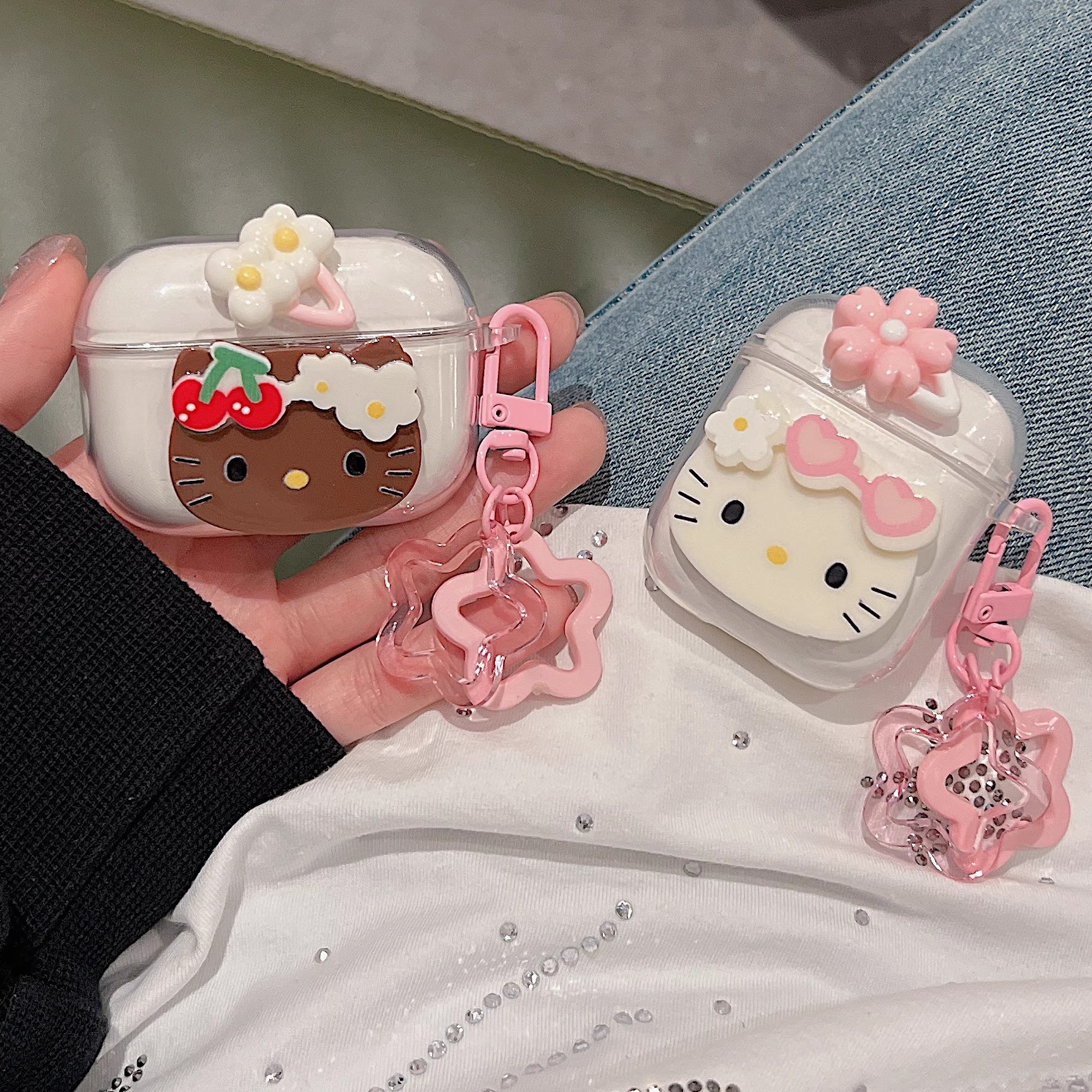 华为硅胶软壳kt小花耳机壳