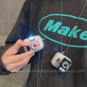 创意发光相机适用漫步者花再zeroairpro保护套X Clip蓝牙x5pro耳机壳atombudsplus硅胶x5evo防摔lolli nc软壳