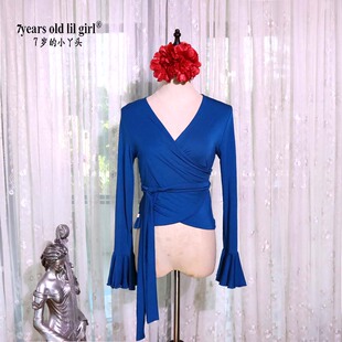 7岁的小丫头弗拉明戈舞服上衣女2024秋冬新款莫代尔人棉BKK111