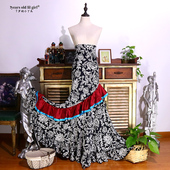大摆DTT23 修身 舞蹈服品牌热销Flamenco 佛拉门戈西班牙舞半身裙