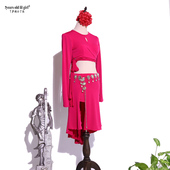 肚皮舞进口挪威麻单开衩裙套装 练功服热销EDD09 2024新款