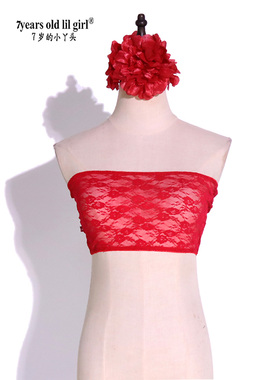 舞蹈蕾丝上衣肚皮舞背心抹胸新款2023进口蕾丝抹胸上衣YE03