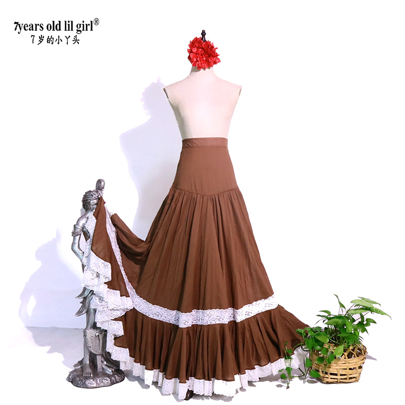 舞蹈服品牌设计Flamenco 佛朗明哥佛拉门戈包臀大摆舞裙MM02