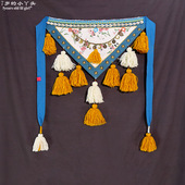 部落肚皮舞腰带2019新款 棉麻流苏三角吊穗腰封CVV01