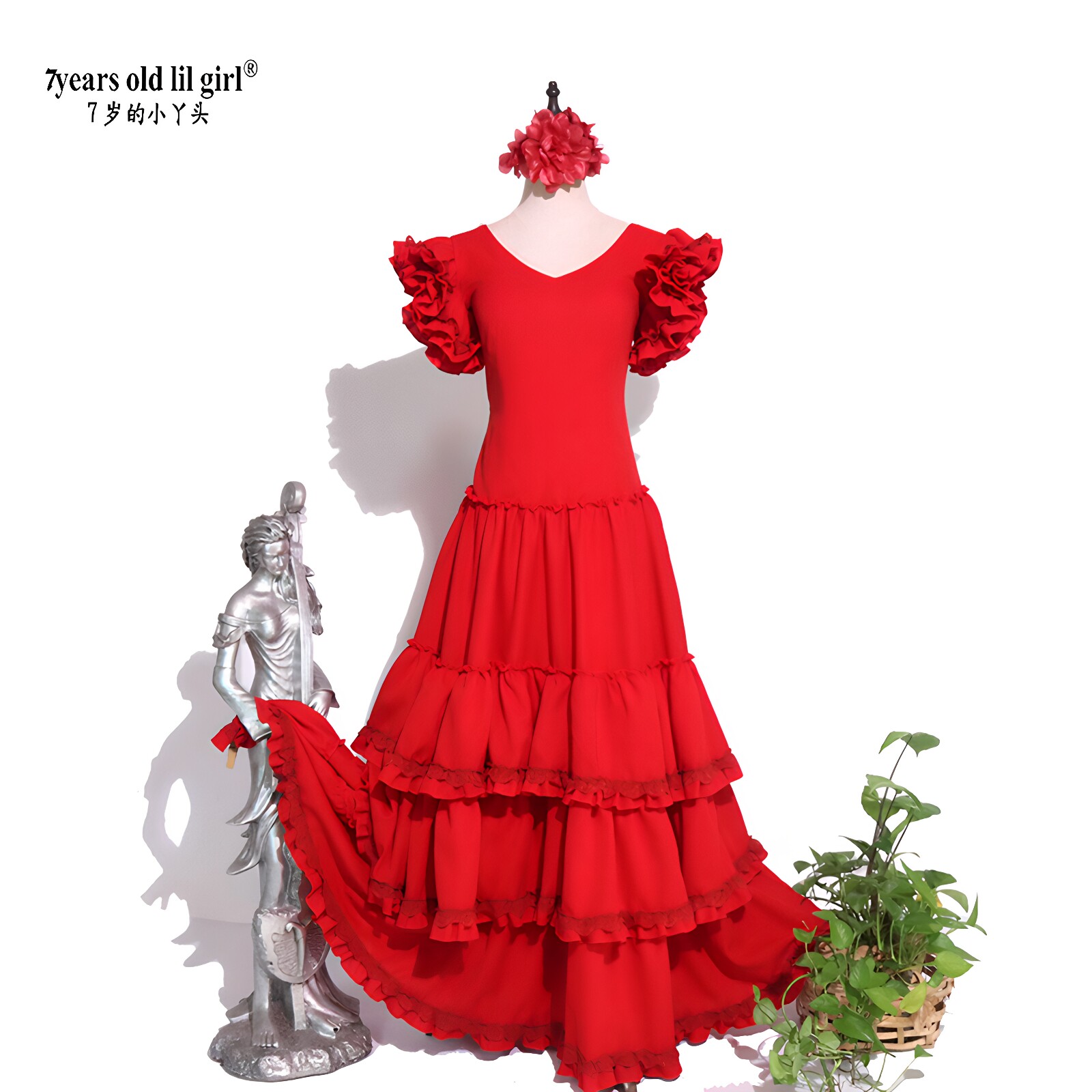 定制原创品牌Flamenco弗拉门戈西班牙连衣裙春2025服演出服ENE16