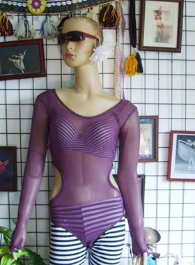 瑜伽肚皮舞人气连体衣 台湾水沙凹侧扣指私人制定CQ62