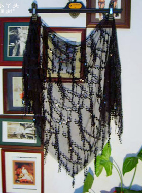 肚皮舞服饰臀巾腰链2022新款3角埃及缀片亮片闪片胯巾热卖BC03