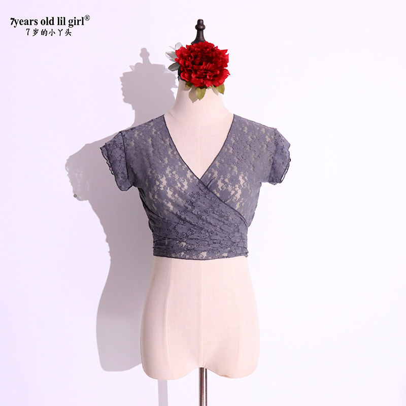 特惠部落风肚皮舞蕾丝开襟无袖上衣DH05