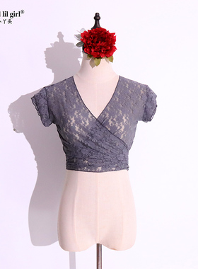 特惠部落风肚皮舞蕾丝开襟无袖上衣DH05