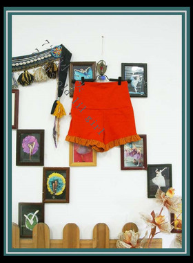 芭蕾瑜伽钢管舞肚皮舞品牌热销弹力棉小高腰打底 平角短裤CB105