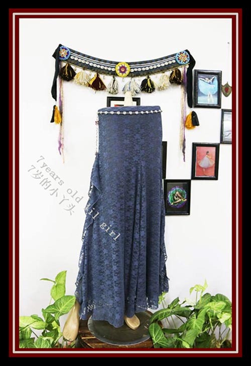 肚皮舞练功演出服蕾丝包臀裙