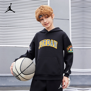 Nike/Jordan耐克男童连帽卫衣立体剪裁空气层中大童儿童卫衣