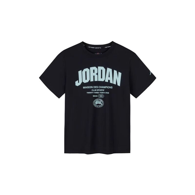 Nike AJ Jordan耐克儿童装儿童T恤夏季男童休闲短袖跑步运动上衣