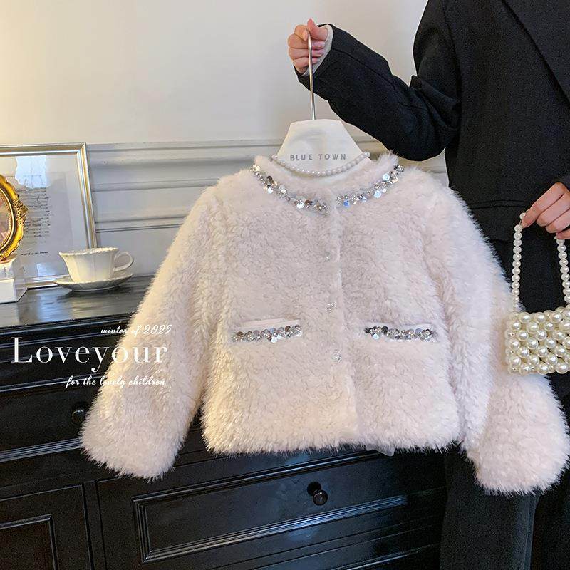 英国Next Naive女童棉衣2025冬季新款儿童洋气保暖棉服中大童夹棉