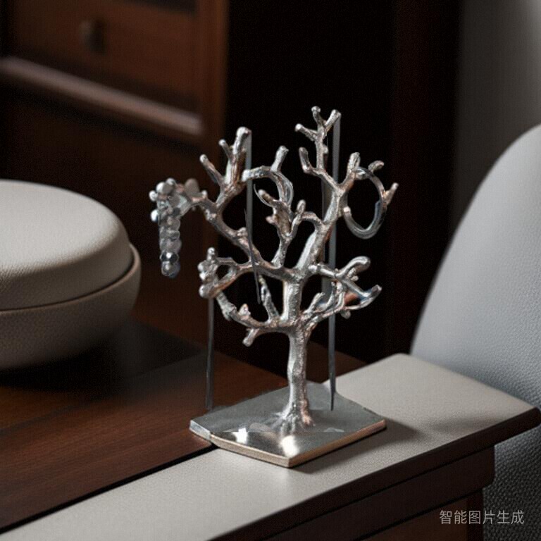 瑞典直邮Lene Bjerre珠宝首饰挂件树形金色银色氛围装饰节日北欧