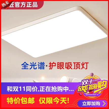 剩2小时！全光谱护眼客厅灯简约现代大气2025年新款大灯吸顶灯网