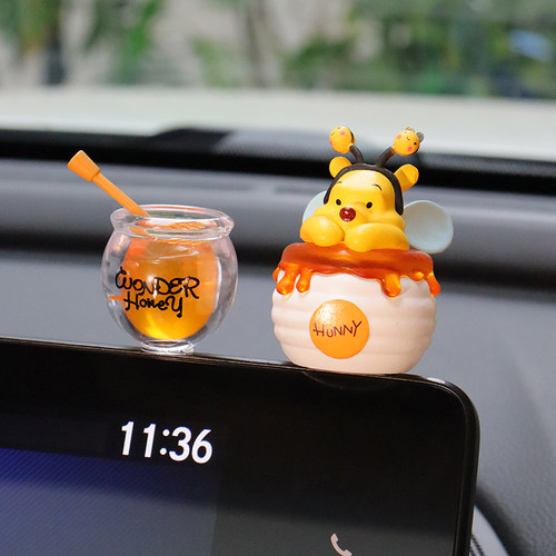 车载车内摆件蜜罐卡通蜜蜂