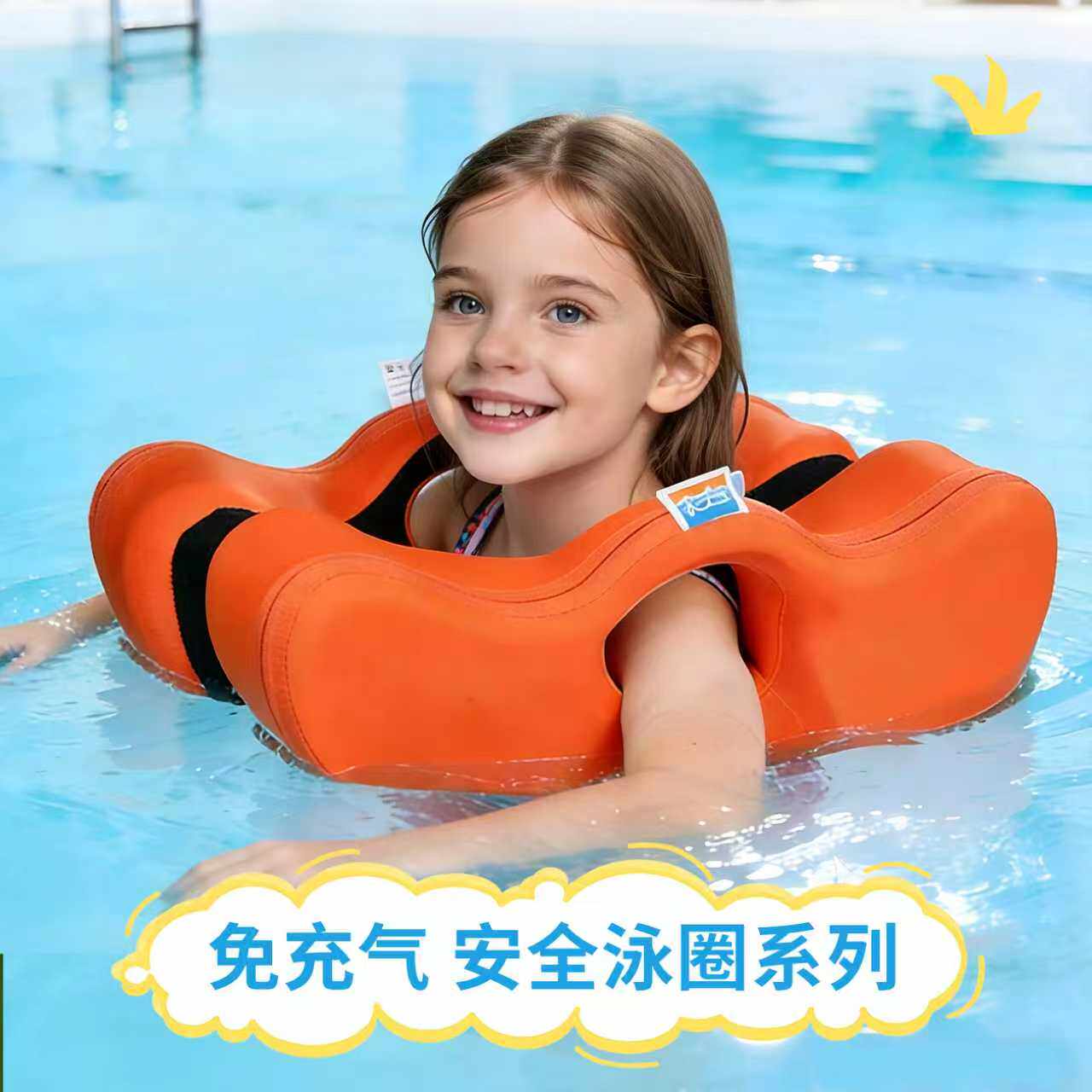 免充气儿童游泳手臂圈安全平稳防呛水儿童学游泳装备