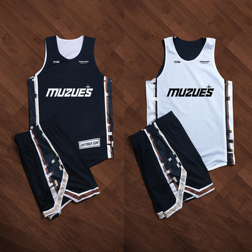 双面篮球服套装定制大网眼球衣