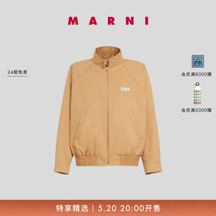 2024春夏新品 MARNI 男女同款 情人节礼物 LOGO立领外套休闲工装