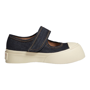 【新年礼物】MARNI 女士PABLO牛仔厚底浅口玛丽珍大头鞋